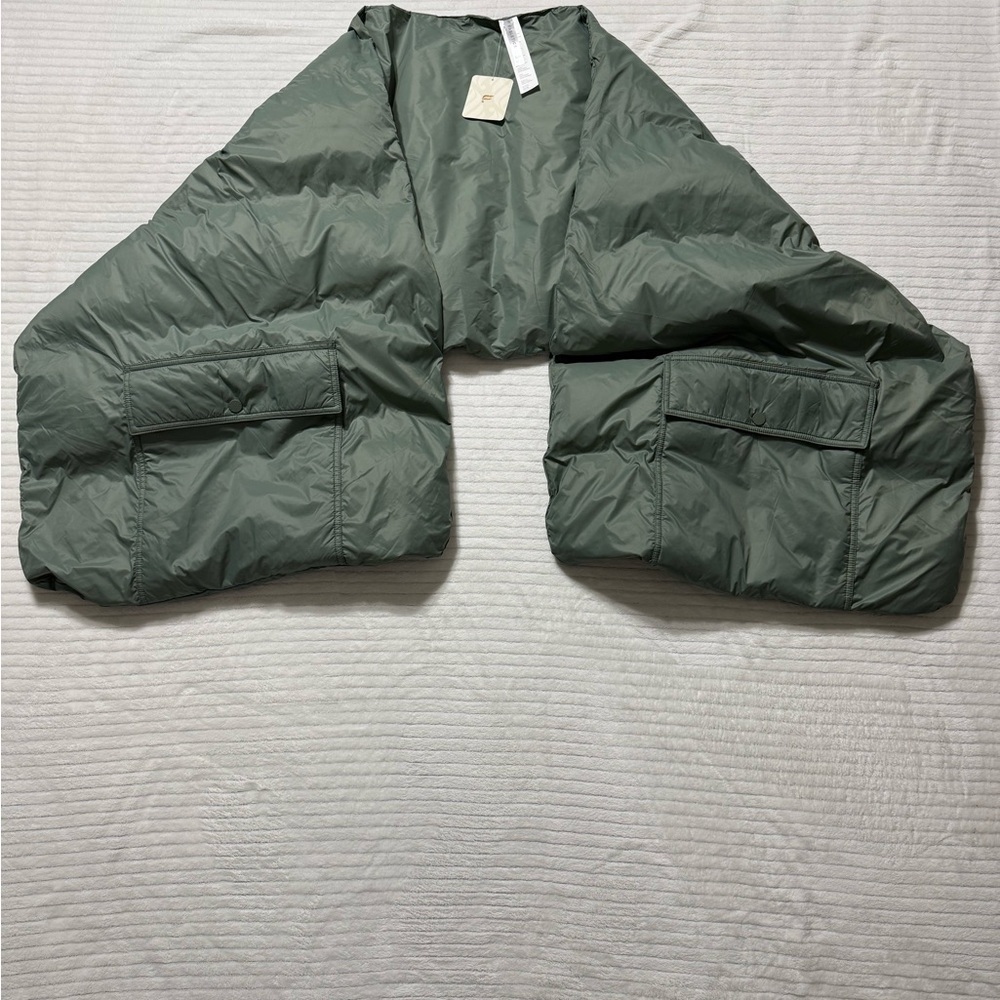 Fabletics Sage Green Puffer Coat